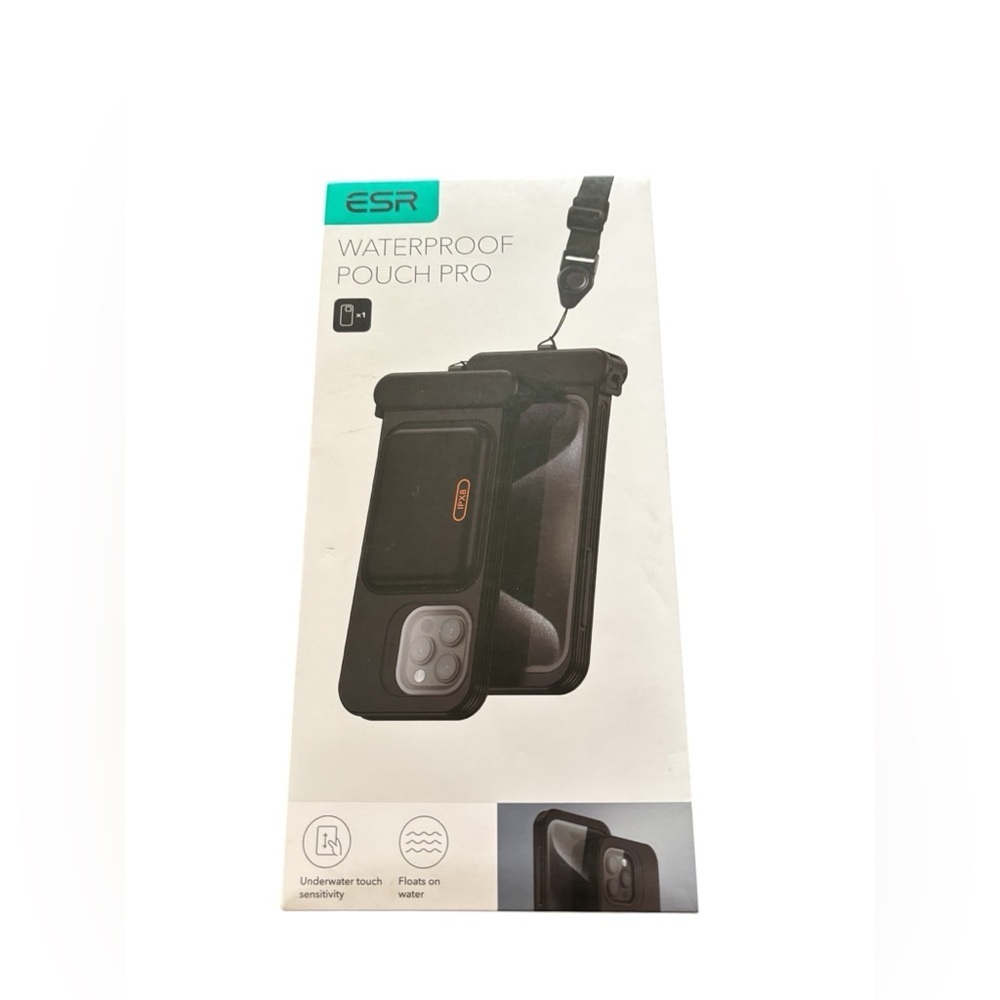 ESR Waterproof Phone Pouch iPhone 14/15 Pro Max Underwater Floating Case Black